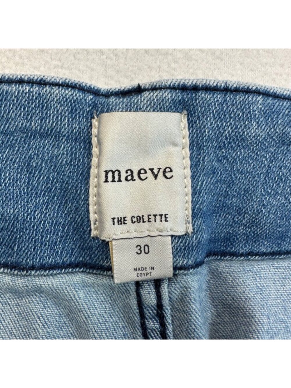 Maeve Anthropologie The Colette High Rise Wide Leg Denim Jeans Sz 30x29 Stretch - Picture 3 of 13